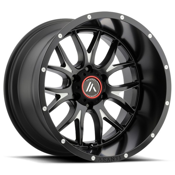 Asanti Off Road Wheels AB807 CARBINE Satin Black Milled