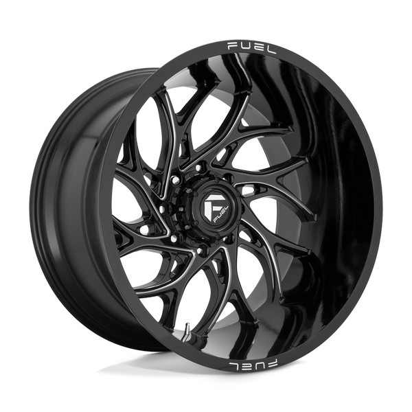 Fuel 1PC Wheels RUNNER GLOSS BLACK MILLED 22x8.25 8x200 et