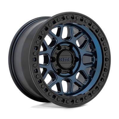 KMC Wheels KM549 GRS MIDNIGHT BLUE W/ GLOSS BLACK LIP 20x9