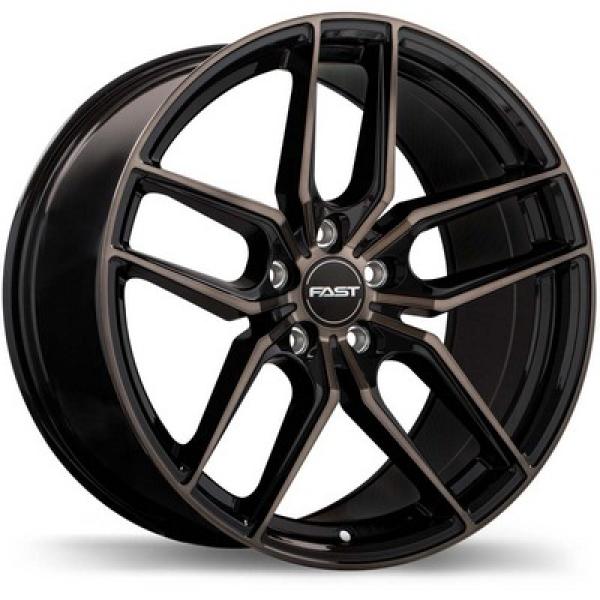 Aristo Gloss Black with Machined Face and Smoked Clear 18x8.5 5x120 et40 cb72.6